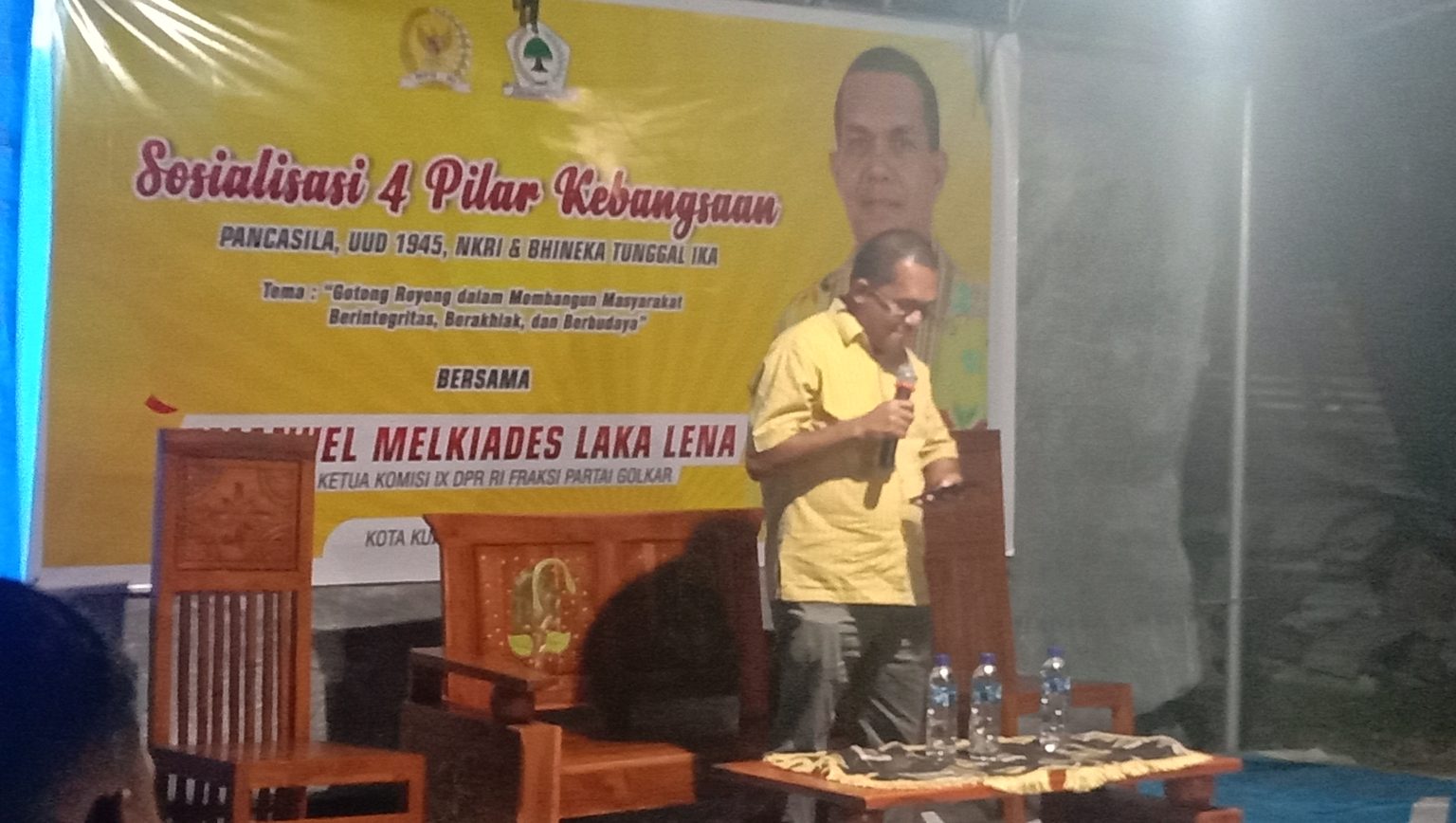 Sosialisasi Pilar Kebangsaan Melkiades Laka Lena Ajak Masyarakat